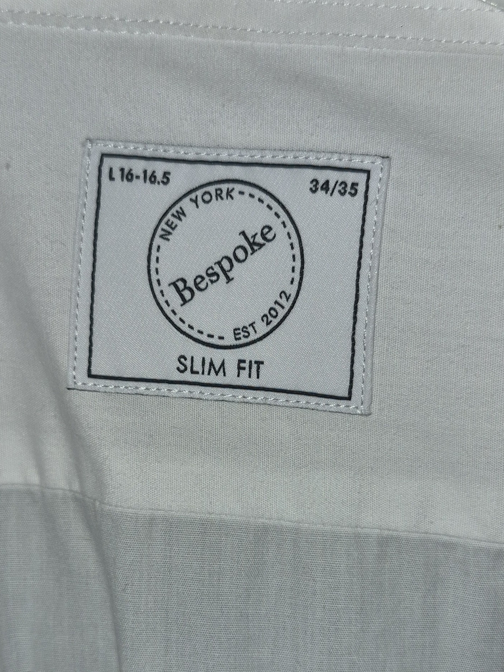 Bespoke Classic White Men's Dress Shirt - Picture 2 of 3